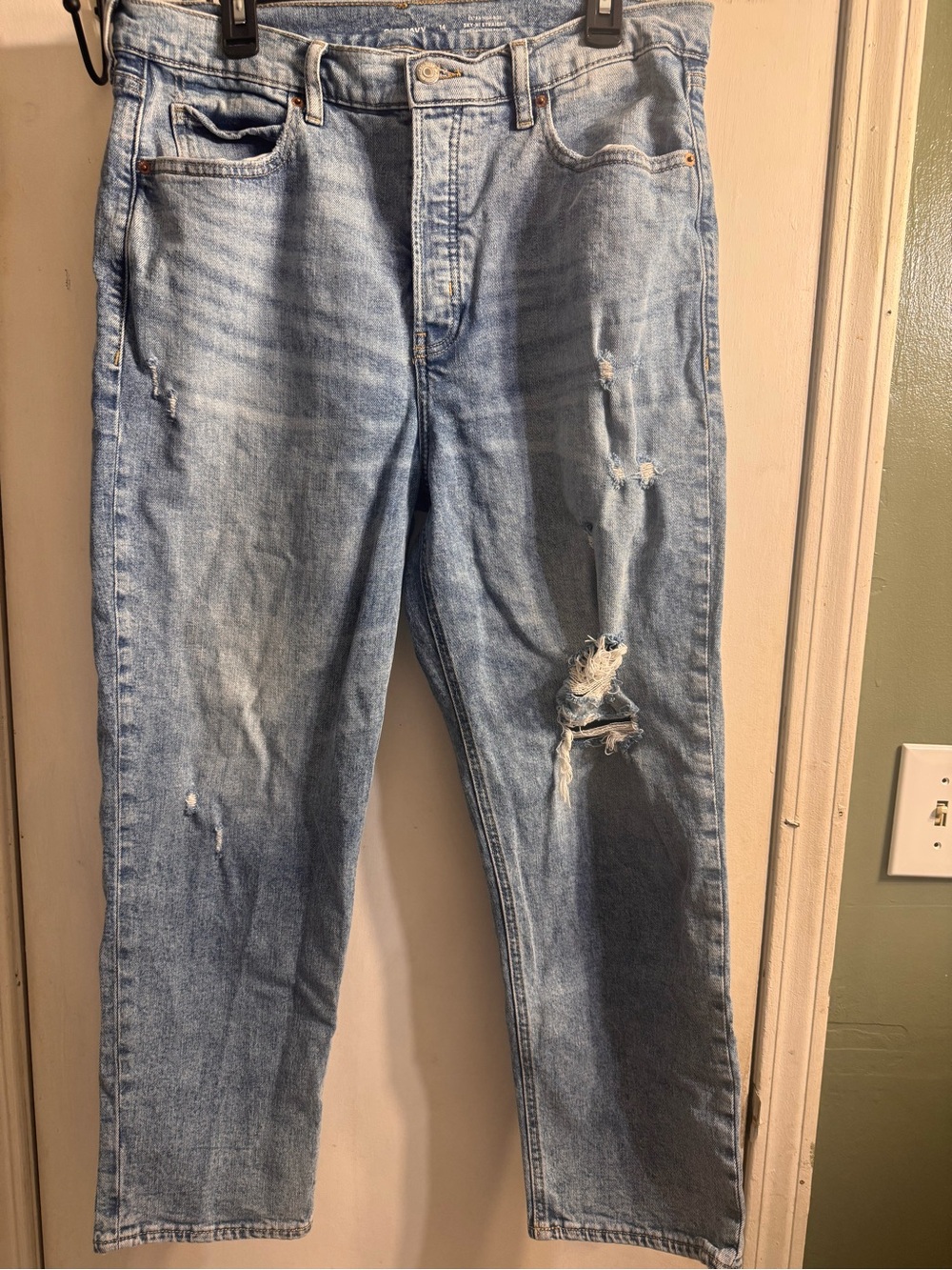 Old Navy Light Blue Straight Leg Jeans